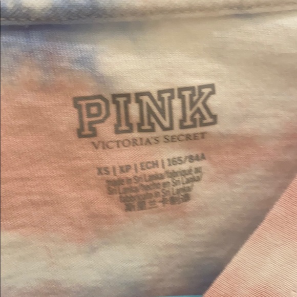 Cute pink tie-dye oversized long sleeve tee - Picture 5 of 5